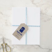 Labels voor weduwschap door politie v6 cadeaulabel (Met Touw)