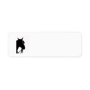 Labels voor westerne retourzending van paarden
