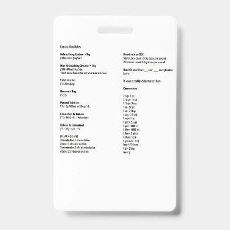 Labels voor zuurstofdebiet en conversie badge