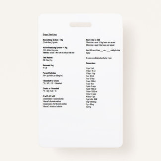 Labels voor zuurstofdebiet en conversie badge