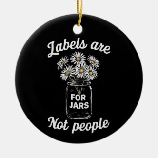 Labels zijn voor potten, niet voor mensen bloemen keramisch ornament