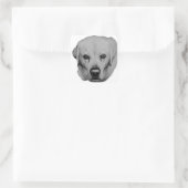 Labembleem: open ogen vierkante sticker (Tas)