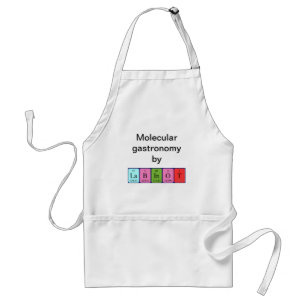Labinot periodiek table name apron standaard schort