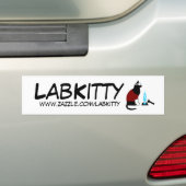 LabKitty Bumpersticker (Op auto)