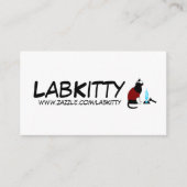 LabKitty on Zazzle Informatiekaartje (Voorkant)