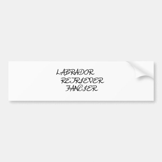 labliefhebber bumpersticker (Voorkant)