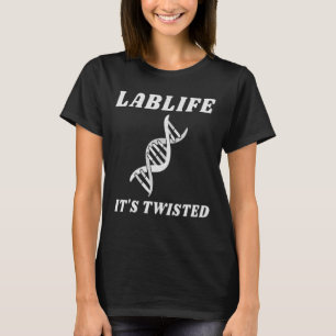 LABLIFE HET IS TWISTEERD - DNA MICROBIOLOGIE T-SHIRT