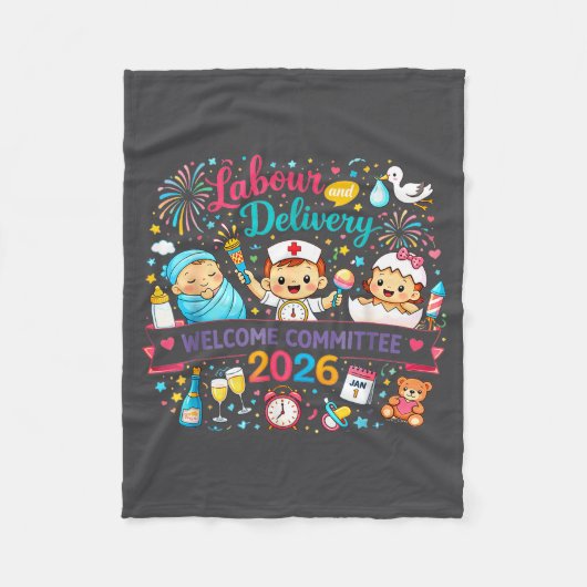 Labor & Delivery 2026 New Year Welcome Committ Fleece Deken (Voorkant)