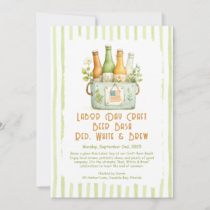 Labor Day Ambachtelijk Bier Bash – Rood, Wit, bier Kaart