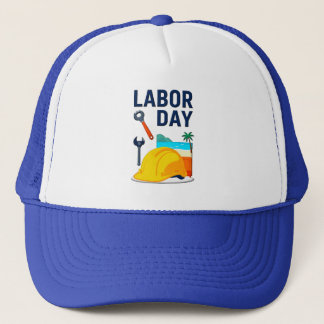 Labor Day Construction Worker Helmet Design Trucker Pet