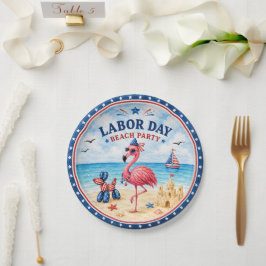Labor Day-feestuitnodigingen Papieren Bordje