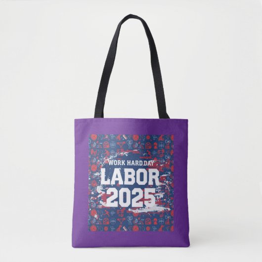 Labor Day Gift Canvas tas - Patriottische stijl va (Voorkant)