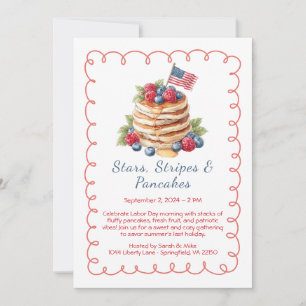 Labor Day Pannenkoeken Brunch Uitnodiging – Patrio