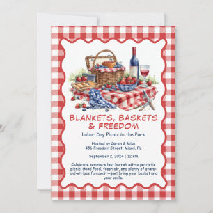 Labor Day Picknick Uitnodiging – Patriottische Bui