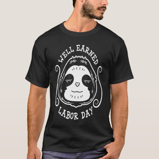 Labor Day Sloth   Sloth Labor Day T-shirt (Voorkant)