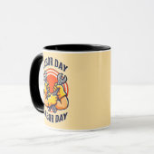 Labor Day Strong Worker Hands Tools Design Mok (Voorkant links)