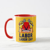 Labor Day Strong Worker Pride Illustration Mok (Links)