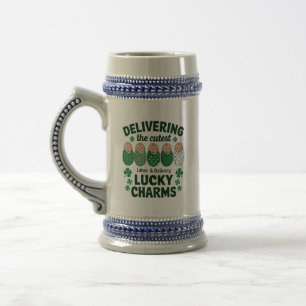 Labor & Delivery Lucky Charm-verpleegster Klaver Bierpul