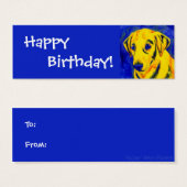 Laboratoire jaune - Balise cadeau - "Archie" (Devant & derrière)