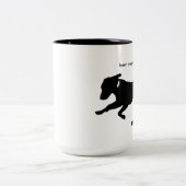 laboratoire noir espiègle de la tasse 15oz à deux (Centre)