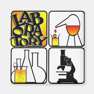 LABORATORIUM 4-SQUARE - KOPERS / MICROSCOPE MAGNEET