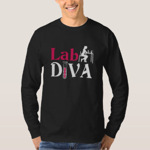 Laboratorium Lab Diva Lab Tech Chemist T-shirt