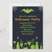 Laboratorium Spooktaculaire Halloween Uitnodiginge Kaart (Voorkant)