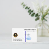 Laboratoriumapparatuur Baker Flask Border Chemist Visitekaartje (Staand voorkant)