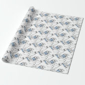 Laboratoriumarbeider Cadeaupapier (Uitgerold)