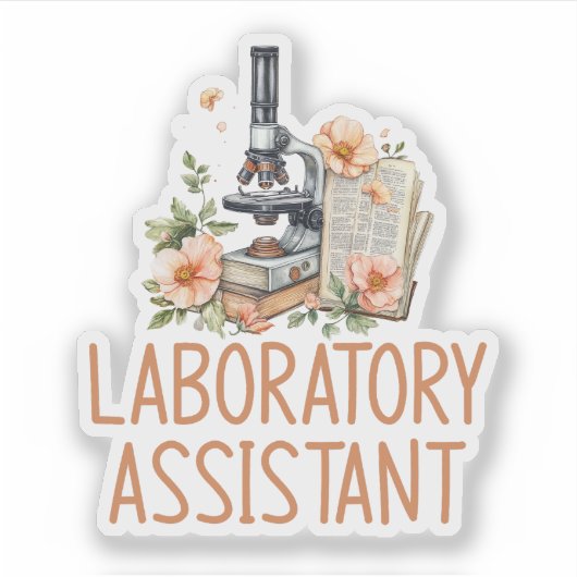 Laboratoriumassistent Sticker (Voorkant)