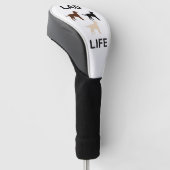 laboratoriumleven alle kleuren silhouettes golfheadcover (Schuin)