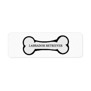 Laboratoriumnaam op bot etiket