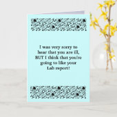 Laboratoriumrapport Get Well Kaart (Gele Bloem)