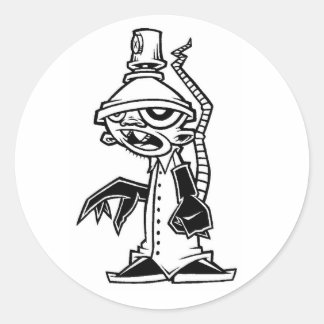 laboratoriumrat ronde sticker