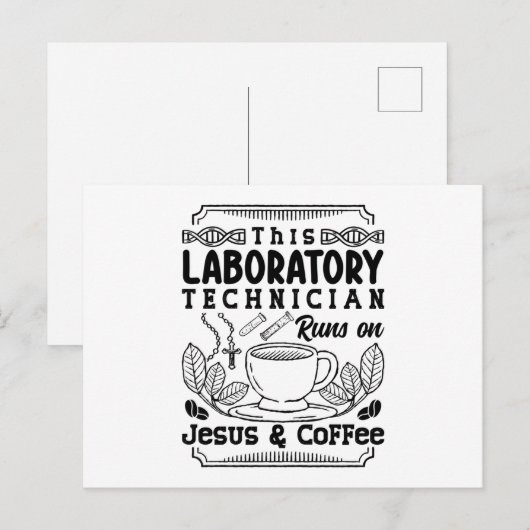 Laboratoriumtechnicus Chemist Lab Tech Briefkaart (Voorkant / Achterkant)