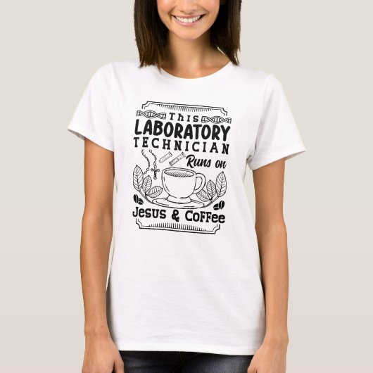 Laboratoriumtechnicus Chemist Lab Tech T-shirt (Voorkant)
