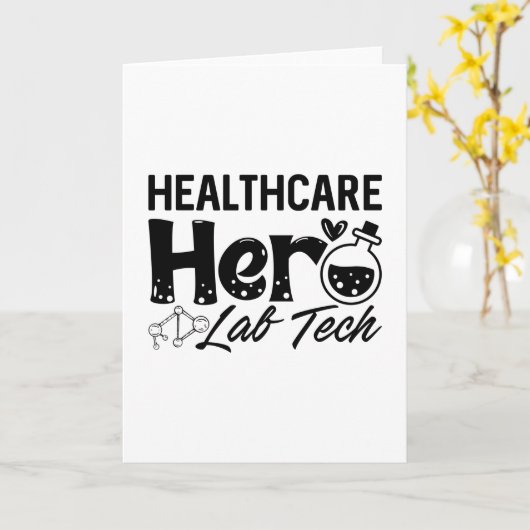 Laboratoriumtechnicus Gezondheidszorg Hero Lab Tec Kaart (Gele Bloem)