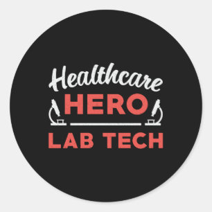 Laboratoriumtechnicus Gezondheidszorg Hero Lab Tec Ronde Sticker