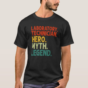 Laboratoriumtechnicus Held Mythe Legende Vintage T-shirt