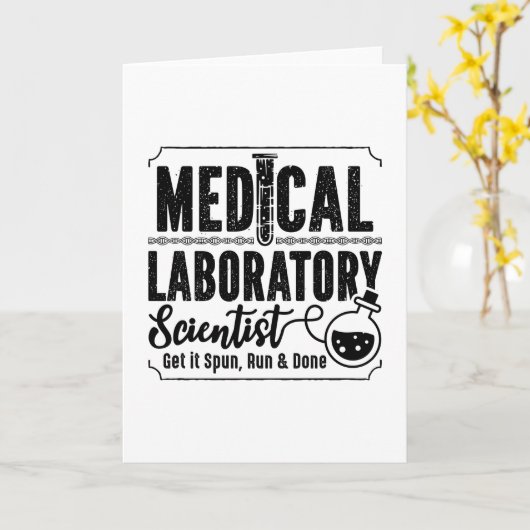 Laboratoriumtechnicus Medische Laboratoriumwetensc Kaart (Gele Bloem)