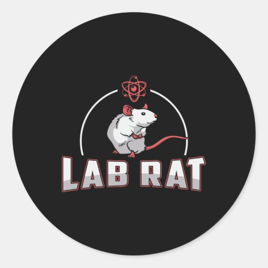 Laboratoriumtechnicus Ronde Sticker (Voorkant)