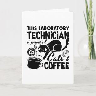 Laboratoriumtechnicus van Lab Cats Coffee Science Kaart