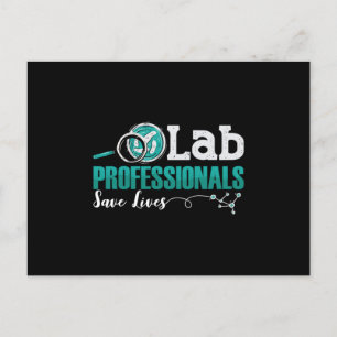 Laboratoriumtechnicus van Lab Professionals redden Briefkaart