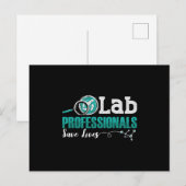 Laboratoriumtechnicus van Lab Professionals redden Briefkaart (Voorkant / Achterkant)