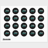 Laboratoriumtechnicus van Lab Professionals redden Ronde Sticker (Vel)