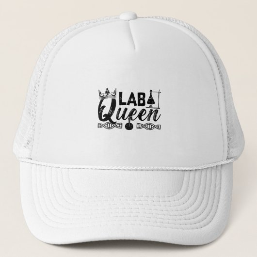 Laboratoriumtechnicus van Lab Queen Lab Trucker Pet (Voorkant)