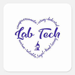 Laboratoriumtechnologie, Laboratoriumtechnicus, Fl Vierkante Sticker