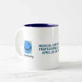 Laboratoriumweek 2023 Mok van tweetone koffie (Voorkant links)