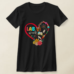Laboratoriumweek 2024 Retro Medische Laboratoriumt T-shirt