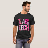 Laboratory Tech Valentines Day Medical Lab Tech La T-shirt (Voorkant volledig)